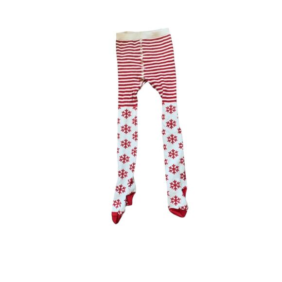 Hanna Andersson Snowflake Knit Tights Size 3/4 - Picture 1 of 7